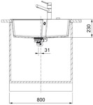 Превью картинка Гранитная мойка Franke Мойка UBG 610-72 оникс стоп-вентиль #3