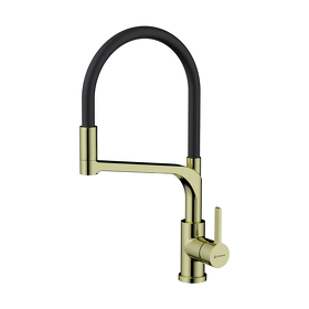 Картинка Omoikiri Sinto 2 Plus-LG-BL латунь/светлое золото/черный