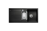 Превью картинка Гранитная мойка Blanсo METRA 6S SILGRANIT PuraDur черный с клапаном-автоматом #1