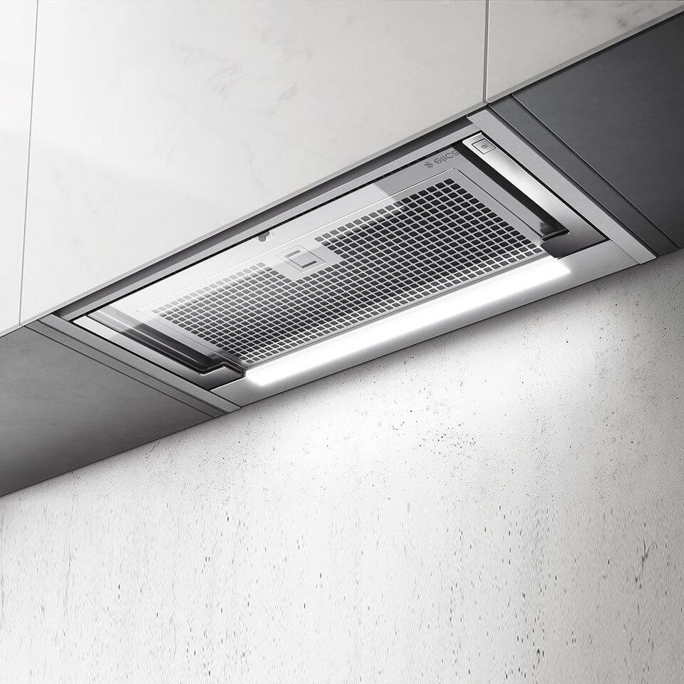 Фото Полновстраиваемая вытяжка Elica GLASS OUT IX/A/60