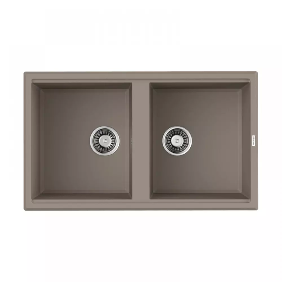 Фото Гранитная мойка Omoikiri Tedori 86-2-SA Tetogranit/бежевый