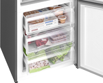 Превью картинка Холодильник с нижней морозилкой Weissgauff WRK 2000 Full NoFrost Inverter Grey Glass #12