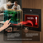 Превью картинка Электрический духовой шкаф Weissgauff EOM 859 Color Loop Black Matt #24