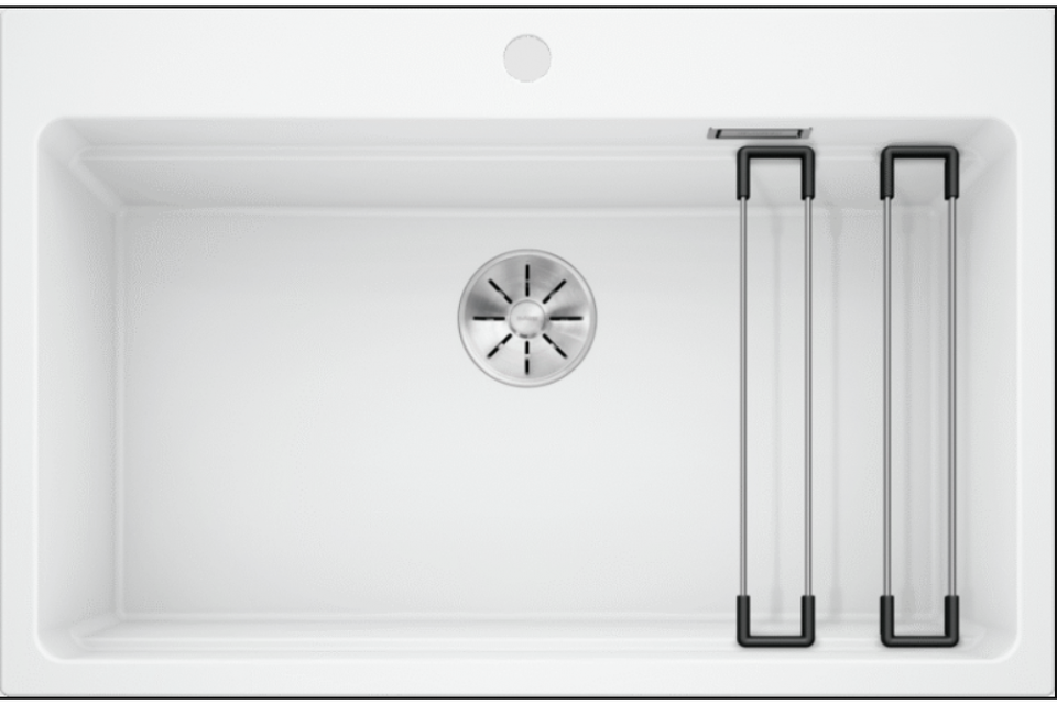 Фото Гранитная мойка Blanсo ETAGON 8 SILGRANIT PuraDur белый