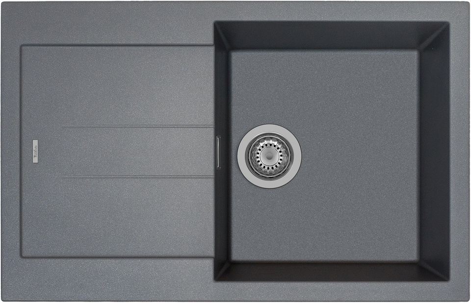 Фото Гранитная мойка Rivelato LUMO 7850 1-чаш 780*500 Titanio