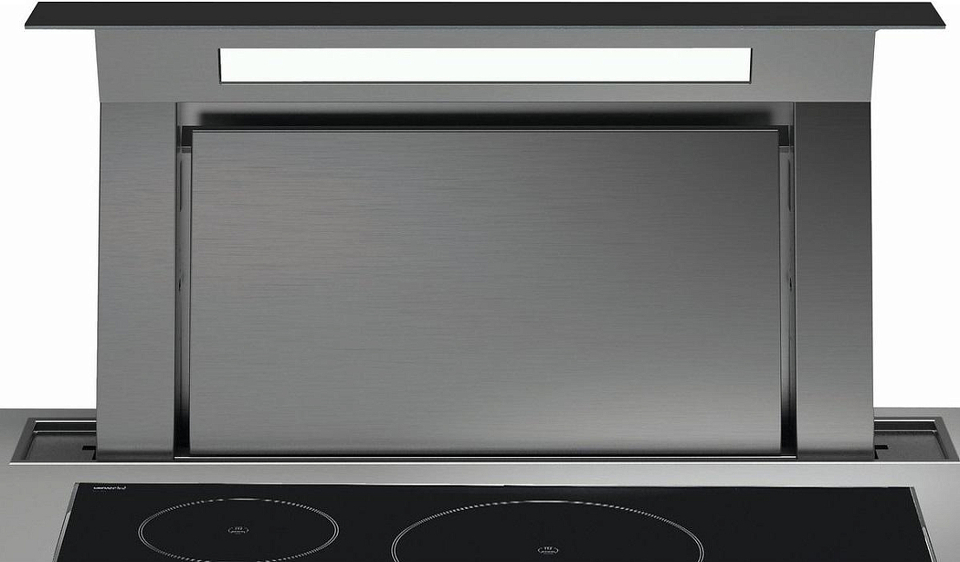 Фото Вытяжка встраиваемая в столешницу  Falmec DOWNDRAFT GLASS BLACK 90