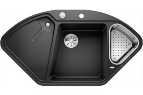Картинка Blanсo BLANCODELTA II-F SILGRANIT черный с кл.-авт. InFino