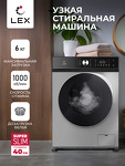 Превью картинка Стиральная машина с фронтальной загрузкой Lex LWM06010GRTHID slim Стиральная машина #1