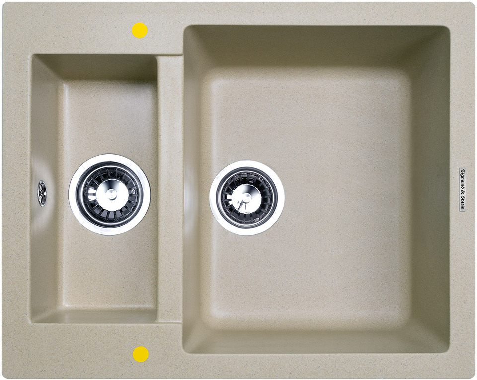 Фото Гранитная мойка Zigmund & Shtain RECHTECK 600.2 Речной песок