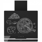 Превью картинка Наклонная вытяжка KRONA DOMENIKA 600 BLACK/INOX S #2