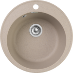 Превью картинка Кварцевая мойка GranFest GF-QUARZ 08 Песочный #1