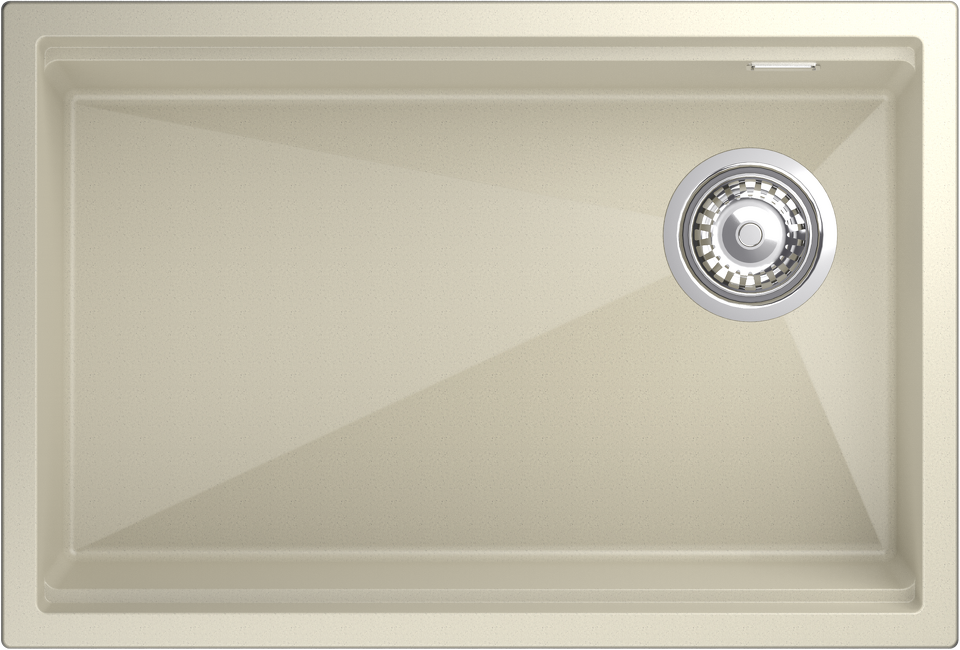 Фото Гранитная мойка Rivelato LINO 654-R 1-чаш 650*440 beige scuro