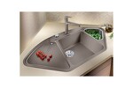 Превью картинка Гранитная мойка Blanсo DELTA II-F SILGRANIT PuraDur антрацит с кл.-авт. InFino #2
