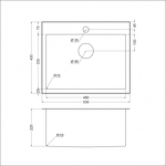 Превью картинка Металлическая мойка EMAR EMB-115 PVD Nano Dark #2