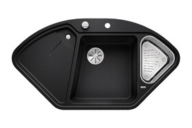 Картинка Blanсo DELTA II SILGRANIT PuraDur антрацит с кл.-авт. InFino