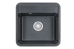 Превью картинка Кварцевая мойка GRANULA 5001, ГРАФИТ #2