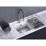 Превью картинка Металлическая мойка Omoikiri Kasen 53-26-INT-GM нерж. сталь/вороненая сталь #4