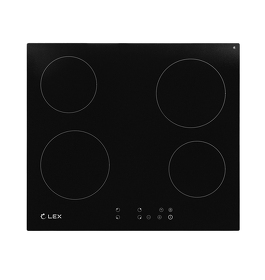Картинка Lex EVH 640-0 BL панель стеклокерамическая электрическая