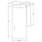 Превью картинка Цилиндрическая вытяжка Meferi TUBE35BK ULTRA #18