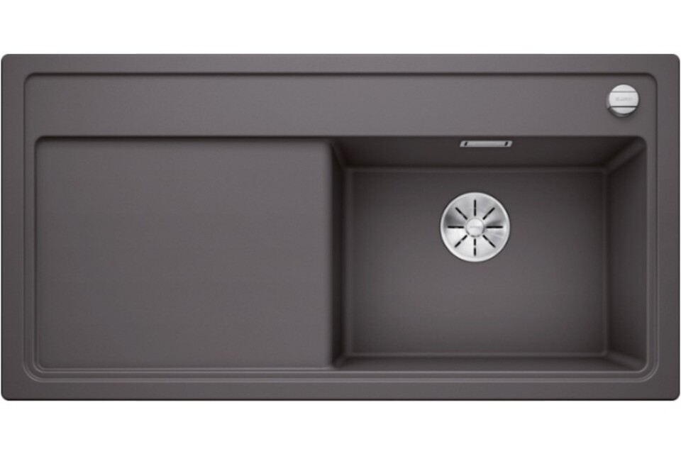 Фото Гранитная мойка Blanсo BLANCO ZENAR XL 6S (чаша справа) SILGRANIT темная скала с кл.-авт. InFino