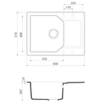 Превью картинка Гранитная мойка Omoikiri Yonaka 65-SA Artgranit/бежевый #2