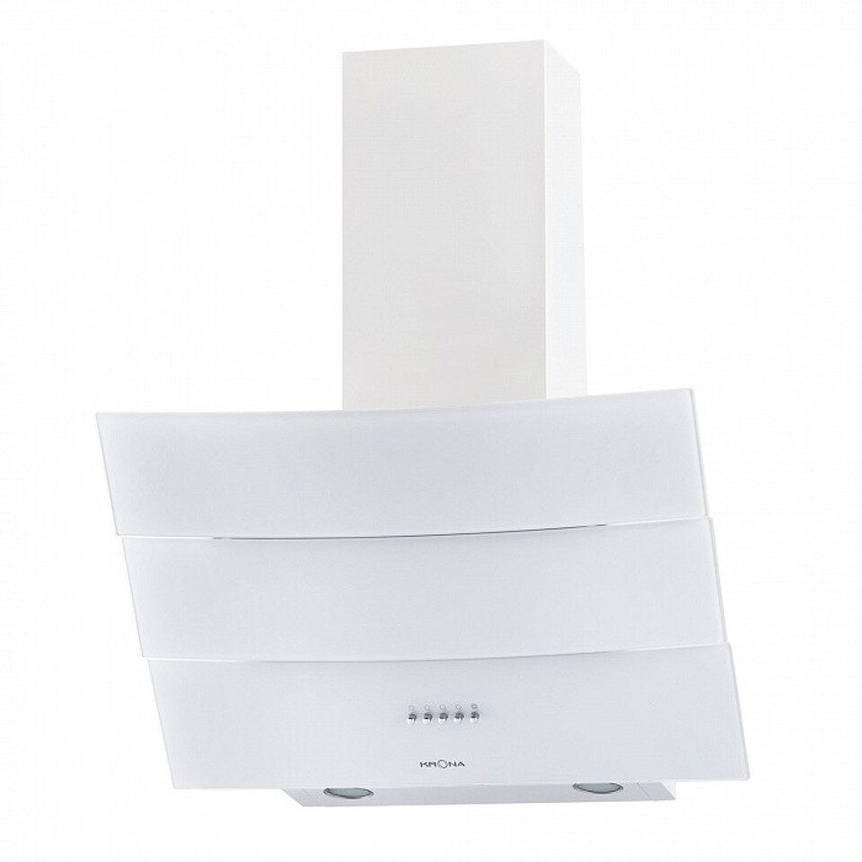 Фото Наклонная вытяжка KRONA INGA 600 white push button