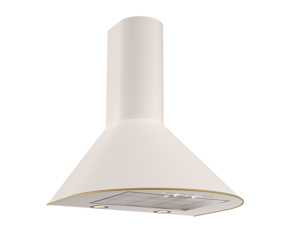Фото Купольная вытяжка Elikor Эпсилон 60П-430-П3Л топленое молоко/зол.
