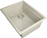 Превью картинка Гранитная мойка Rivelato LINO 554-L 1-чаш 550*440 beige scuro #2