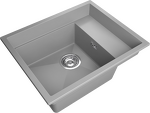Превью картинка Гранитная мойка Rivelato NOBILE 544-R 1-чаш 540*440 grigio metallizzato #2