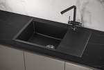 Превью картинка Кварцевая мойка GRANULA 7807, ШВАРЦ #2