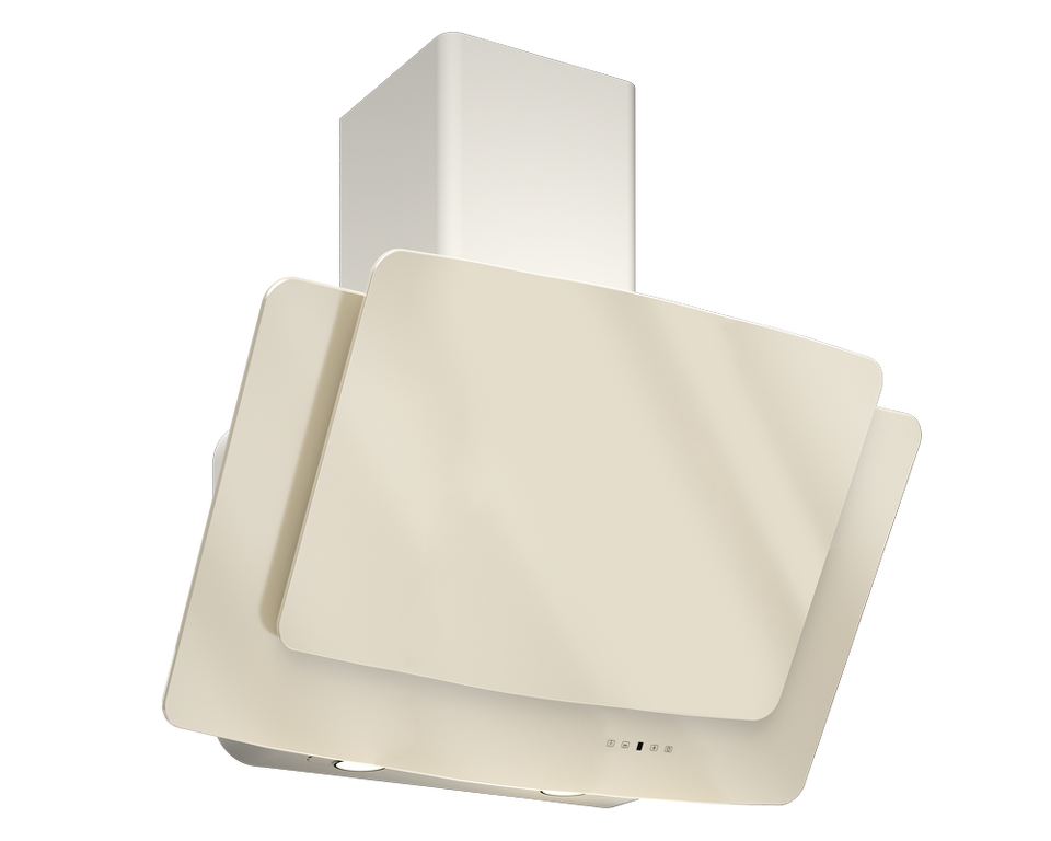Фото Наклонная вытяжка Elikor Кварц 90П-1000-Е4Д бежевый/бежевый