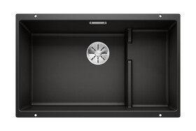 Картинка Blanсo SUBLINE 700-U Level SILGRANIT PuraDur черный с отв.арм. InFino