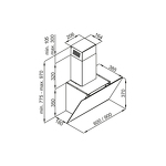 Превью картинка Наклонная вытяжка Maunfeld AURORA 90 Black matted #16