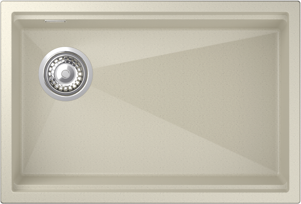 Фото Гранитная мойка Rivelato LINO 654-L 1-чаш 650*440 beige scuro