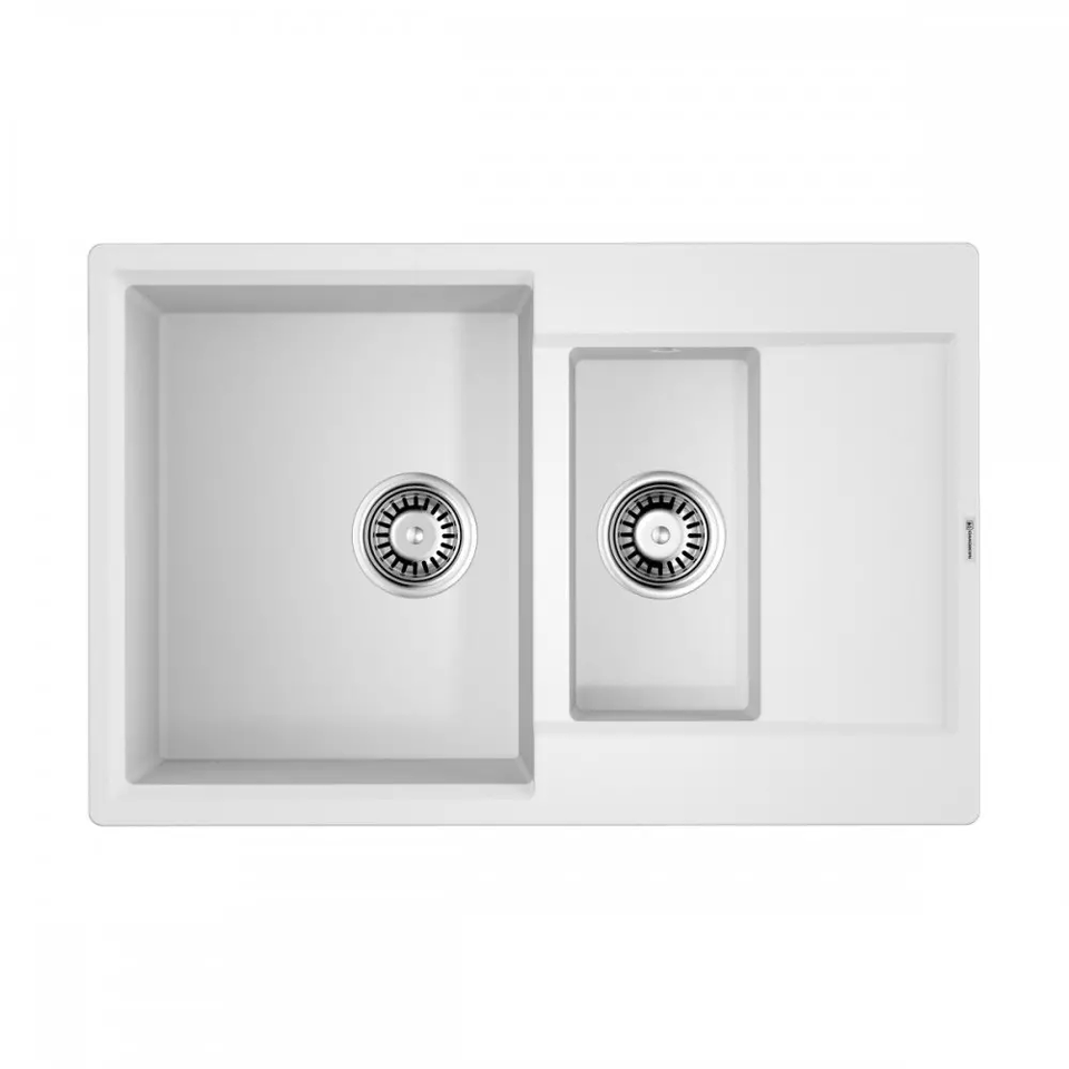 Фото Гранитная мойка Omoikiri Daisen 78-2T-WH Tetogranit/белый