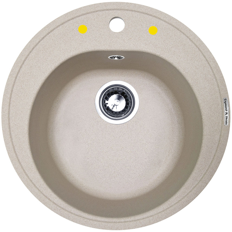 Фото Гранитная мойка Zigmund & Shtain KREIS 505 Осенняя трава