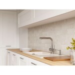 Превью картинка Смеситель для кухни Omoikiri Takamatsu-S-WH латунь/белый #2