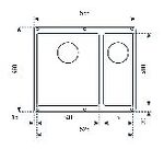 Превью картинка Гранитная мойка Zigmund & Shtain INTEGRA 500.2 Топлёное молоко #2
