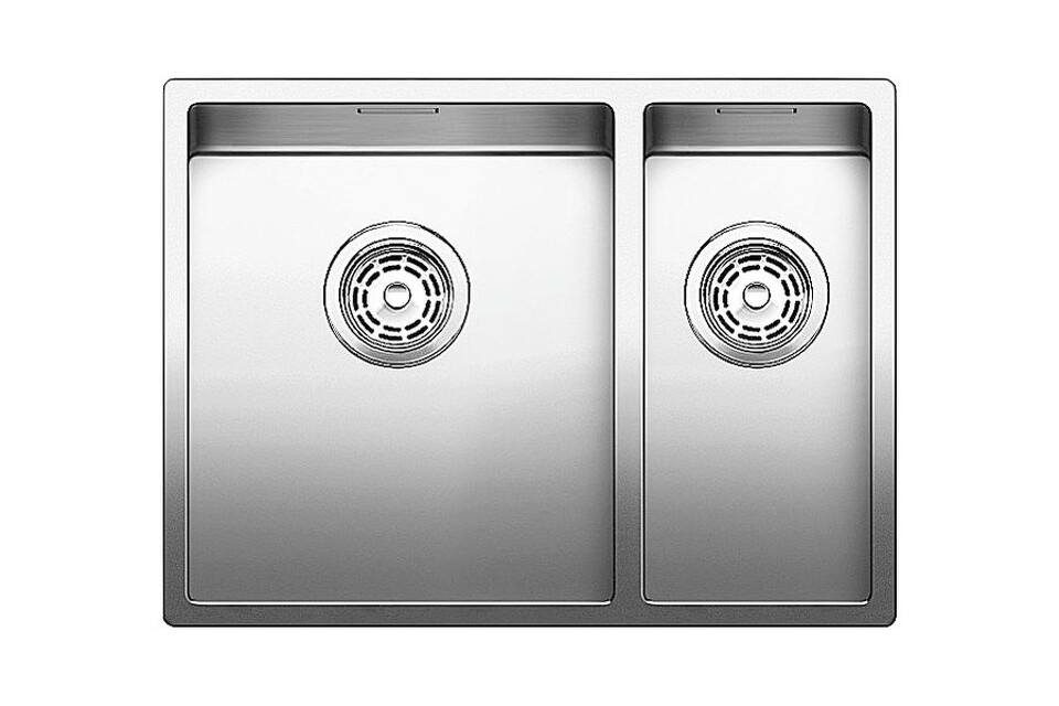 Фото Металлическая мойка Blanсo CLARON 340/180-IF (чаша слева) нерж.сталь зеркальная полировка с отв. арм. InFino