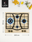 Превью картинка Газовая варочная панель Lex GVE 643C IV газовая панель #3