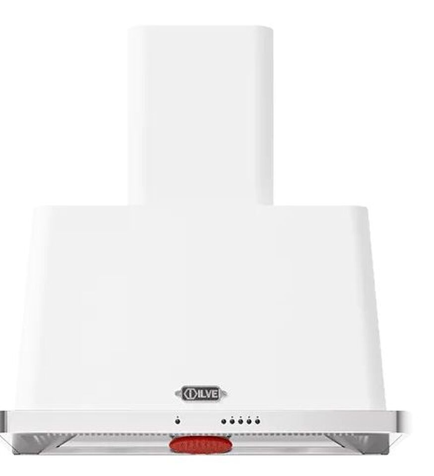 Фото Купольная вытяжка ILVE AM76/WH белый (фурн. нержавеющая сталь)