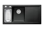 Превью картинка Гранитная мойка Blanсo AXON II 6 S (чаша слева) керамика PuraPlus черный с кл.-авт. InFino #1