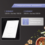 Превью картинка Индукционная варочная панель домино Zigmund & Shtain CI 35.3 W #3