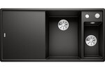 Превью картинка Гранитная мойка Blanсo AXIA III 6 S SILGRANIT PuraDur черный чаша справа, разделочный столик ясень c кл.-авт. InFino #1