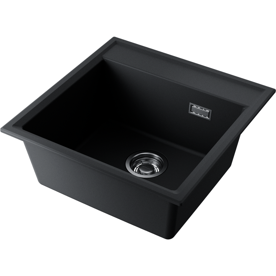 Фото Гранитная мойка Omoikiri Daisen 51-BL Artgranit/черный