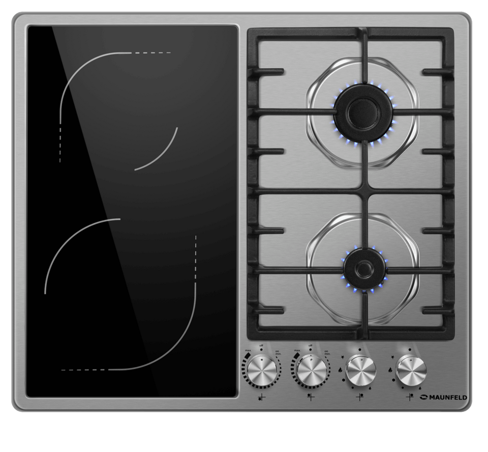 Фото Комбинированная варочная панель Maunfeld EEHS.642VC.3CS/KG
