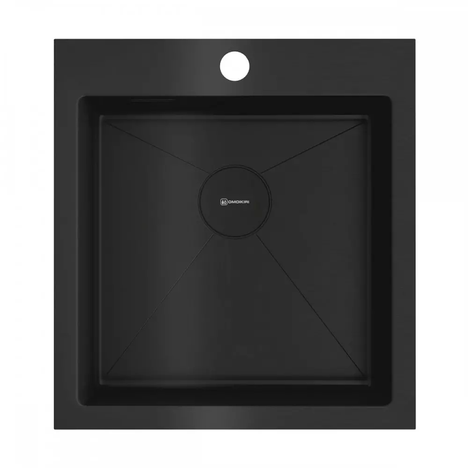 Фото Металлическая мойка Omoikiri Akisame 46-GB нерж. сталь/графит