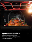 Превью картинка Электрический духовой шкаф Lex EDM 051 BL #4