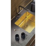 Превью картинка Металлическая мойка Omoikiri Tadzava 49-U/I-LG нерж. сталь/светлое золото #3