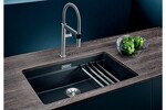 Превью картинка Гранитная мойка Blanсo ETAGON 700-U SILGRANIT PuraDur темная скала #2